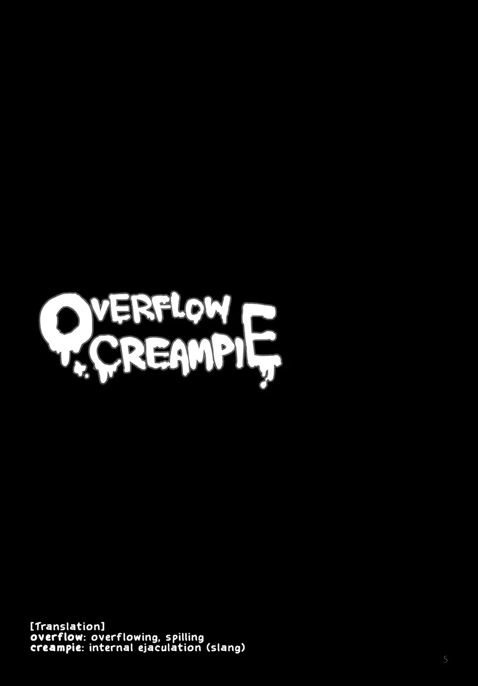 OVERFLOW CREAMPIE page 5 full