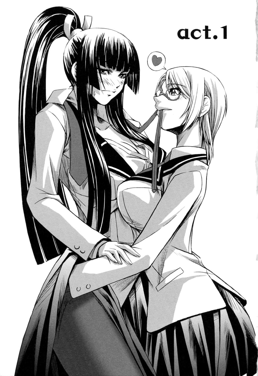 Kanojo to Ane no Nijuu Rasen Ch.1 page 7 full