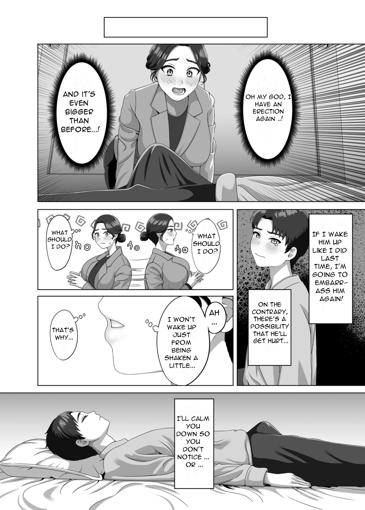 Musuko no Asadachi ni Doki Doki Shichau Okaa-san - A mother gets excited about her son's morning erection page 11 full