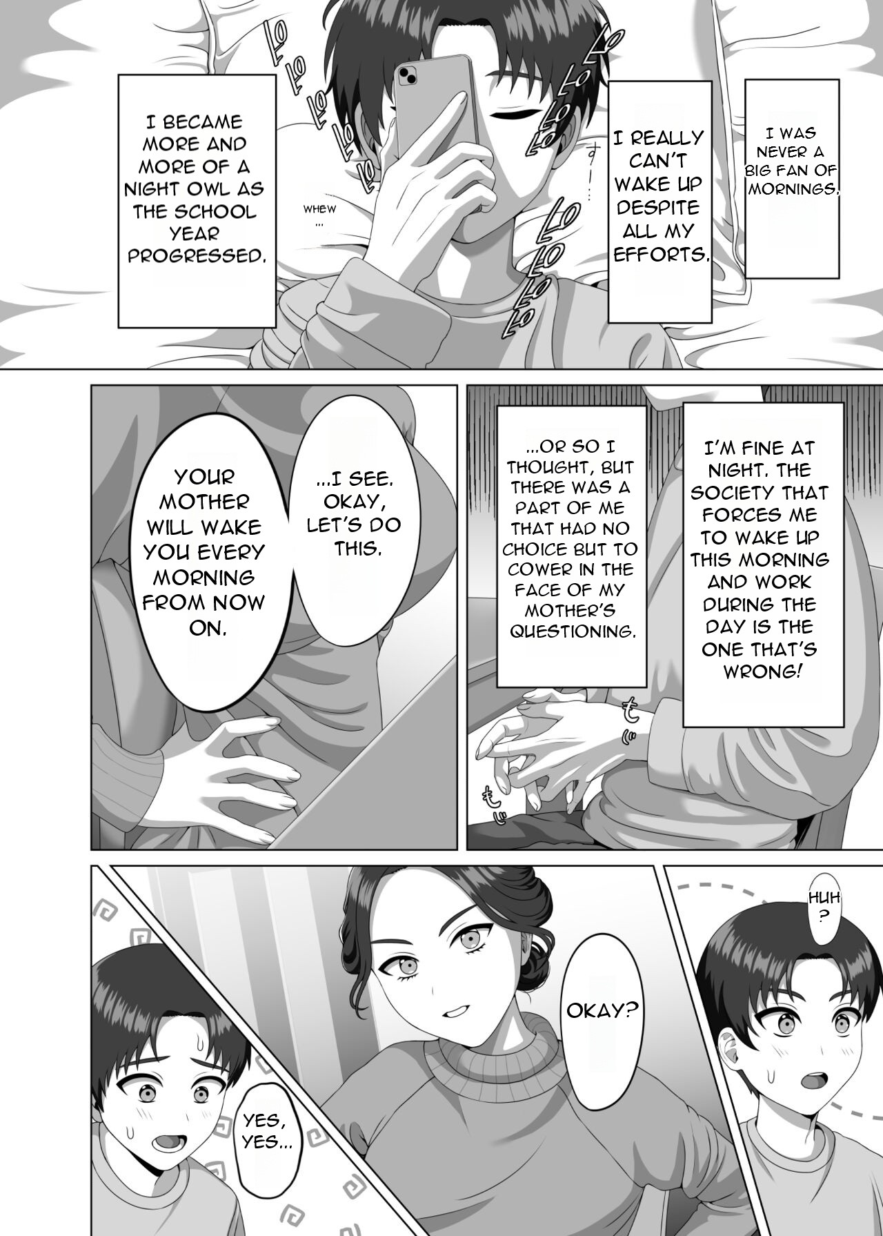 Musuko no Asadachi ni Doki Doki Shichau Okaa-san - A mother gets excited about her son's morning erection page 3 full