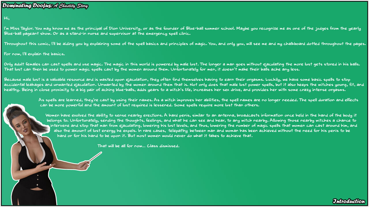 Dominating Doofus: A chastity Story - Part 1 page 2 full