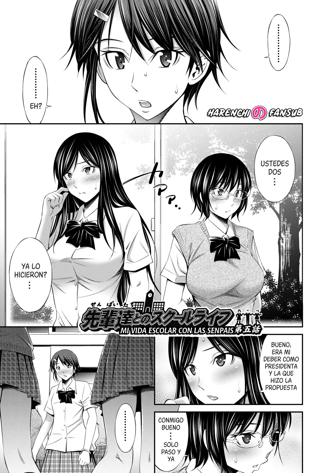Senpai-tachi to no Gakuen Seikatsu chap.5 | Mi vida escolar con las senpais cap.5 page 1 full