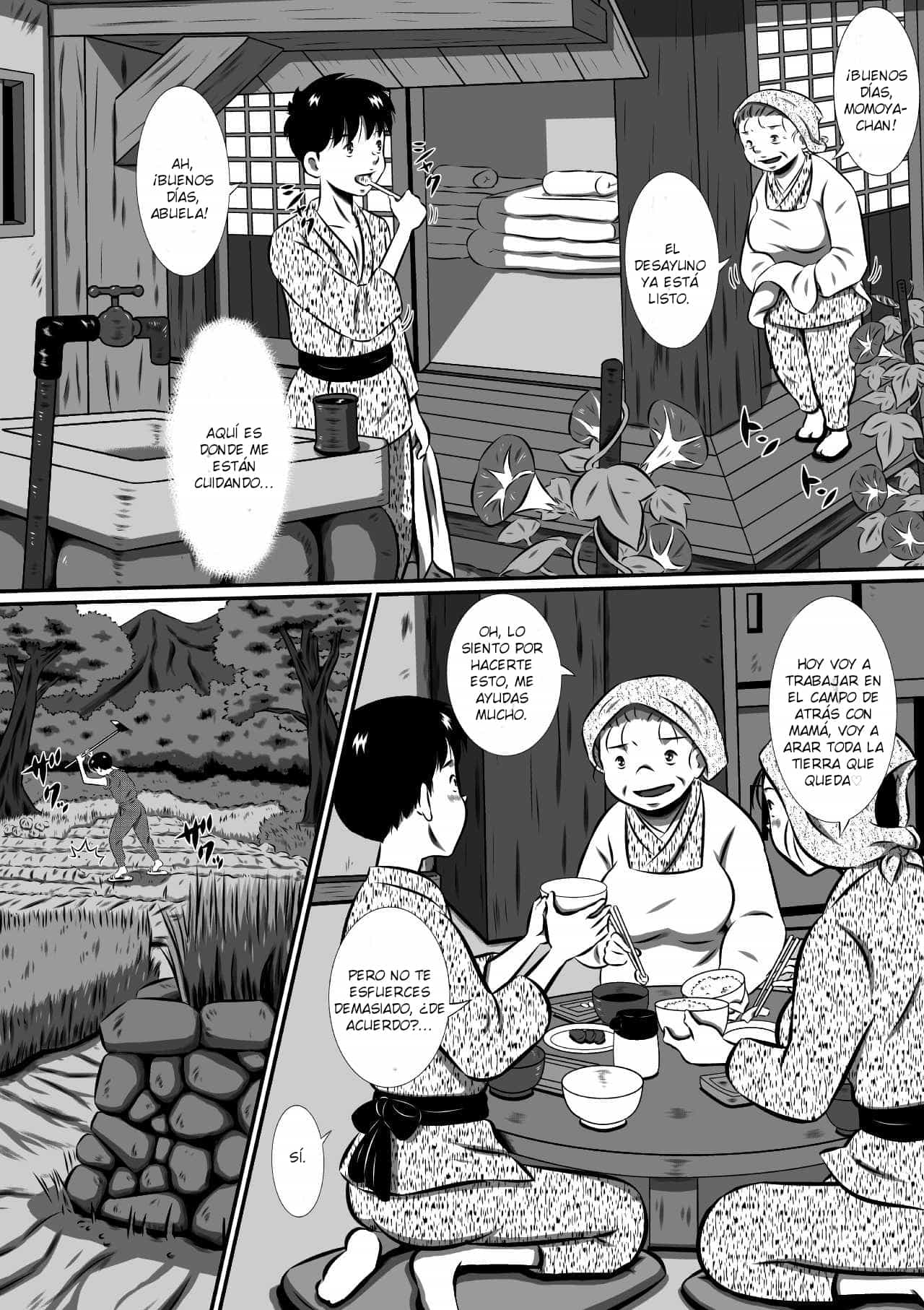¡La fuga de los dos! Pueblo escodido del sexo page 12 full