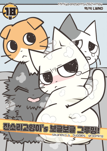 (Kansai Kemoket 9) [Mimiya (Wasizuu)] Shikaneko's Awa-awa Grooming! | 잔소리 고양이's 보글보글 그루밍! (Shikaruneko) [Korean] [LWND] cover