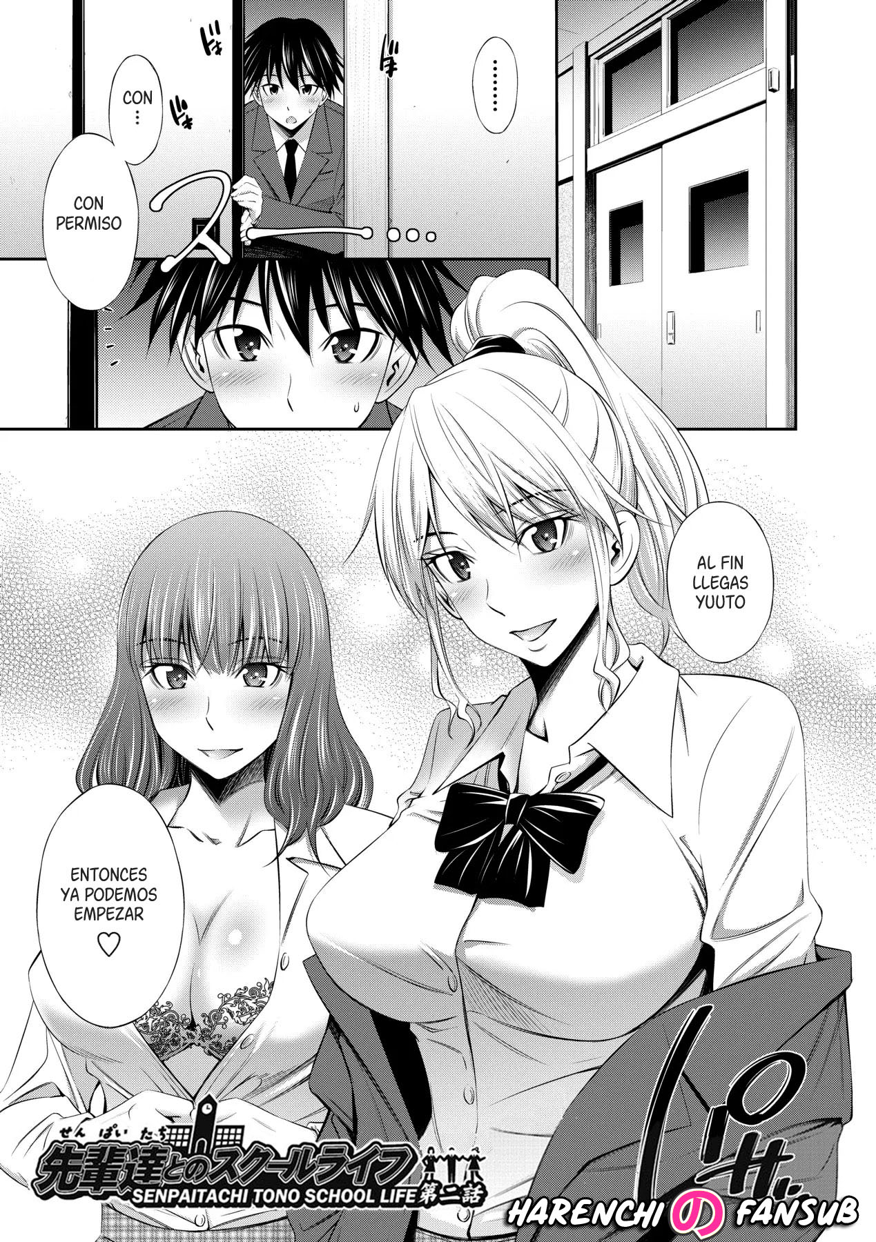 Senpai-tachi to no Gakuen Seikatsu chap.2| Mi vida escolar con las senpais cap.2 page 1 full