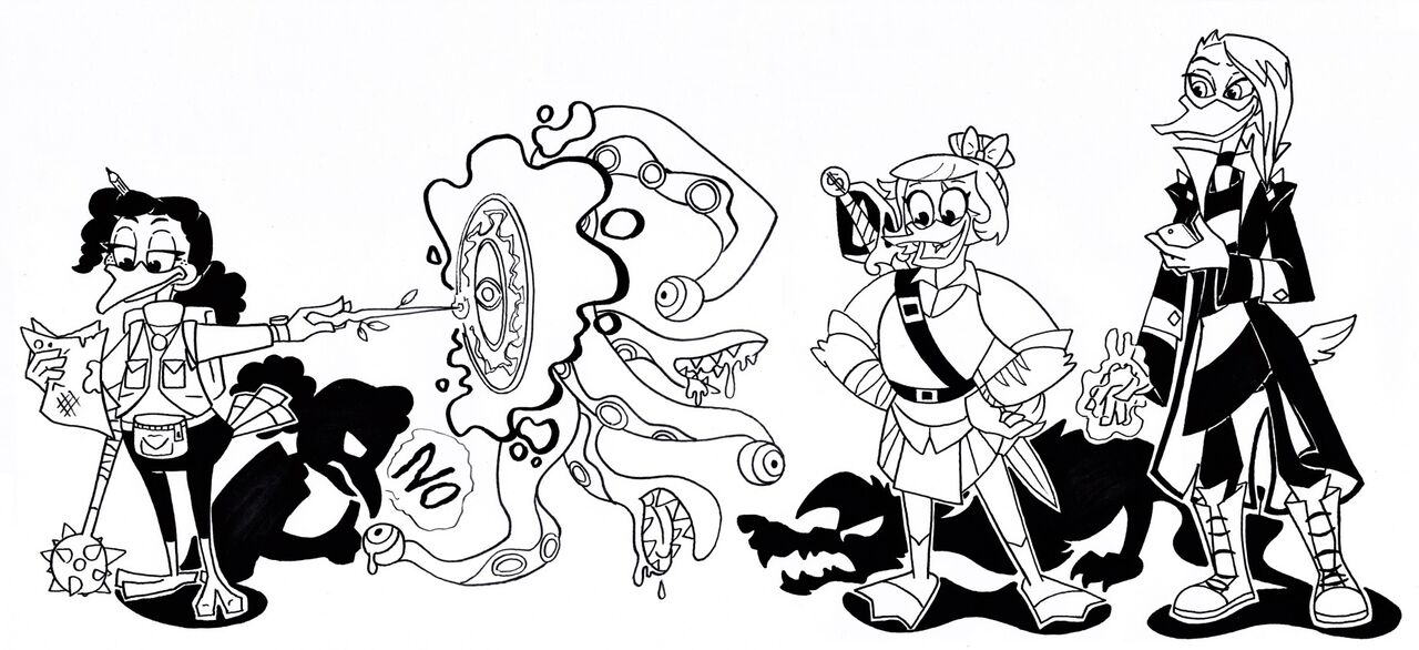 DawingDucktakesDucks Art page 7 full