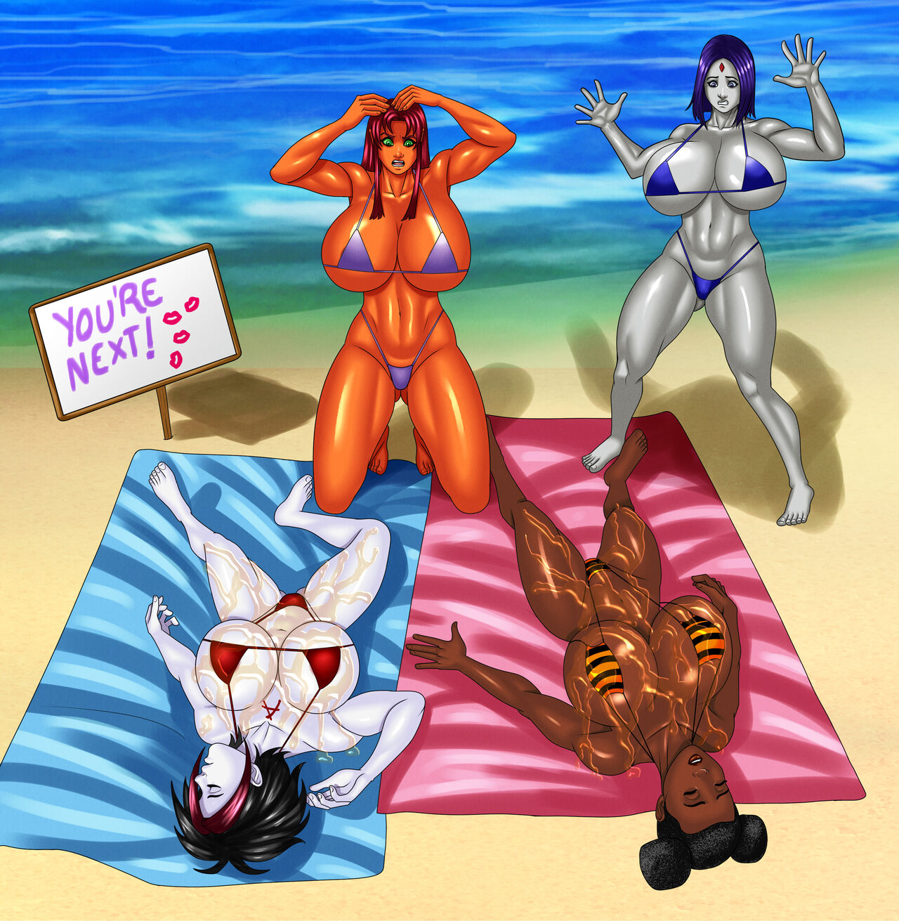 The Titanesses Go Tanning! page 7 full