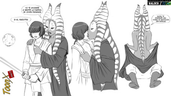 [Flick] Togruta Jedi & Her Padawan (Star Wars) (Spanish) [kalock & ToonX] cover
