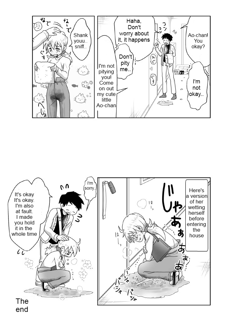 Otoile Gaman Dekinakute Naiteru Ao-chan mo Kawaii yo!! | Crying Because She Can't Stand the Toilet. Ao-chan is Very Cute. page 4 full
