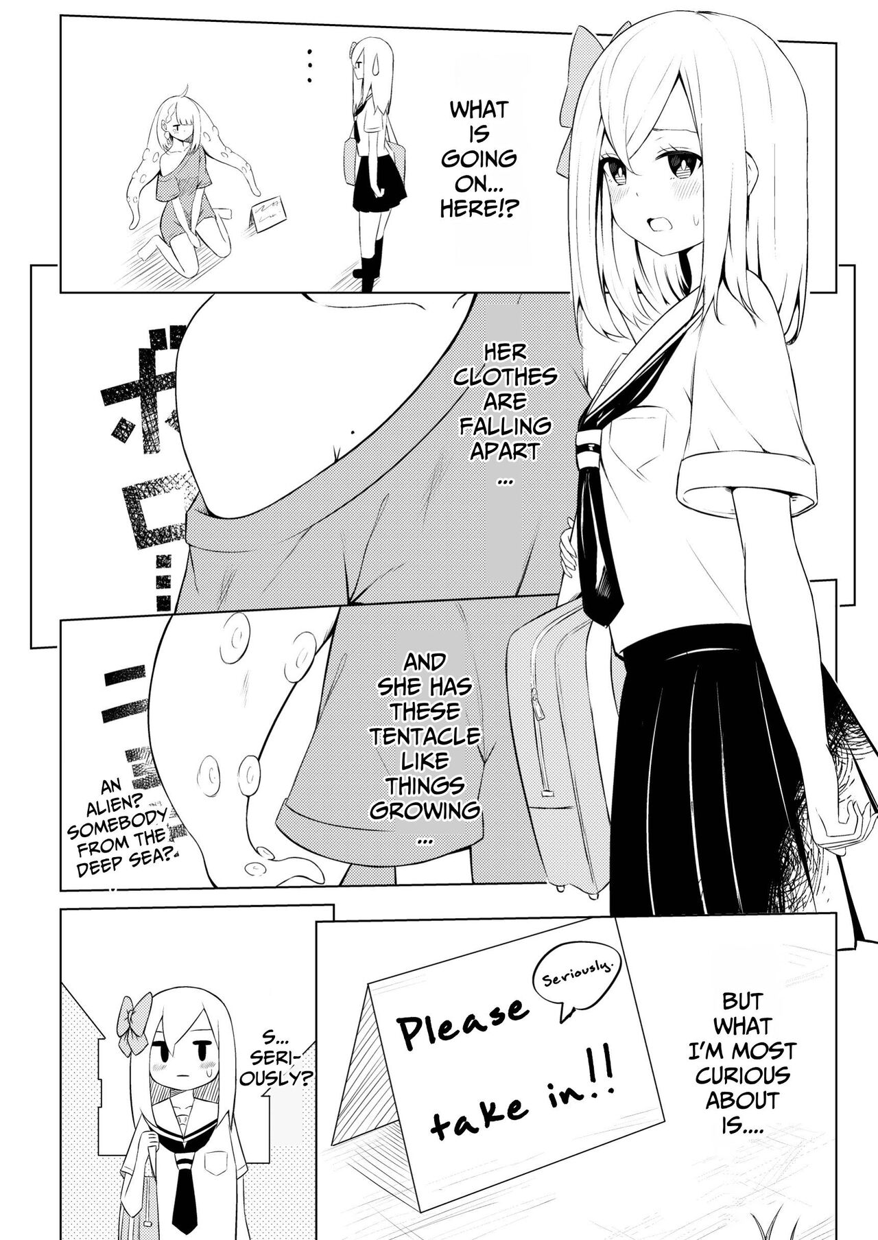 Syokusyu Syouzyo Hiro I Masi Ta. | I Picked Up A Tentacle Girl. page 3 full