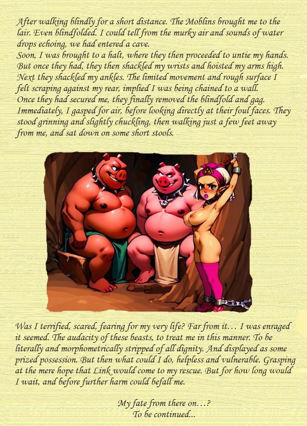 Legend of Zelda; Mishaps of a Princesses trip the the forest Part 1 page 12 full