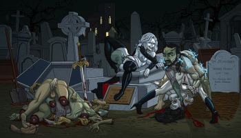 DP#95 - Lady Death and Vampirella [e-ward] cover