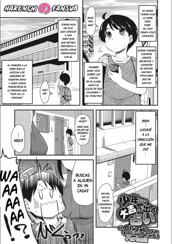 [Hijiri Tsukasa] Shounen ni wa Daikichi ga deru Uranai (ONA-ASSI! ~Ero Mangaka no Onanie o Tetsudau Shigoto~) [Spanish] [Harenchi no Fansub] [Digital] cover