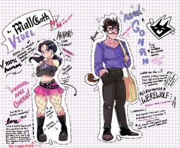 [Puffphox] Goth Videl (Dragon Ball AU) cover