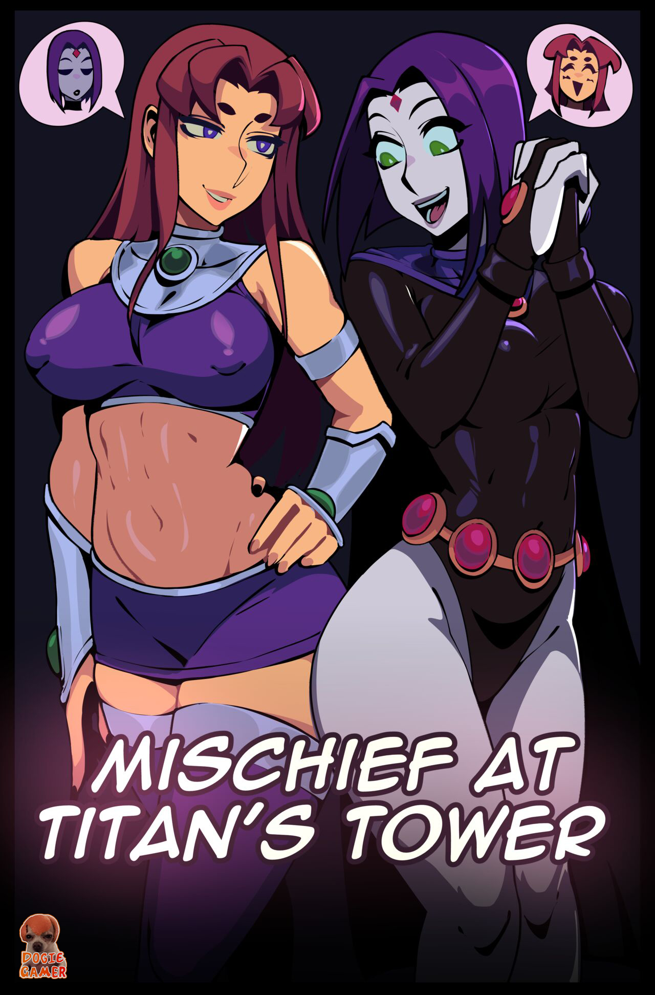 Michief at Titans Tower page 1 full