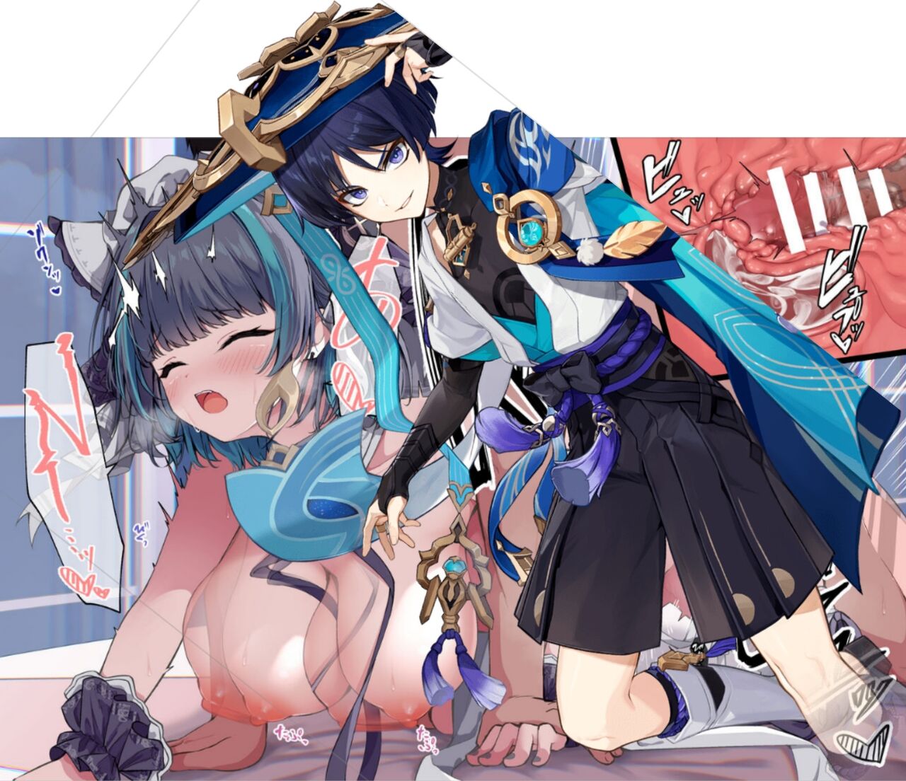 碧蓝航线柴郡x原神散兵 page 7 full
