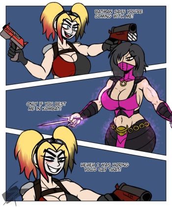 [SolidRich] Harley Quinn X Mileena (MKvsDC) cover