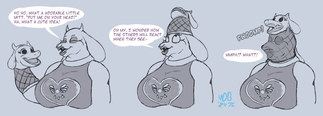 Toriel got Mittened page 1 full