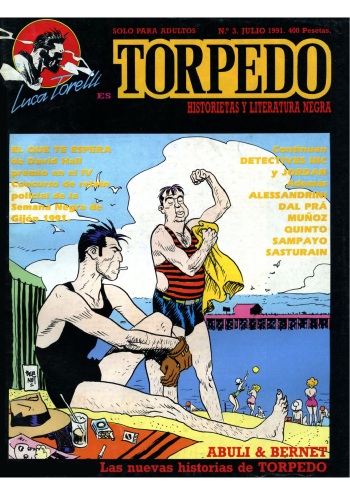 Luca Torelli es Torpedo #3 (ed. Makoki, 1991) cover