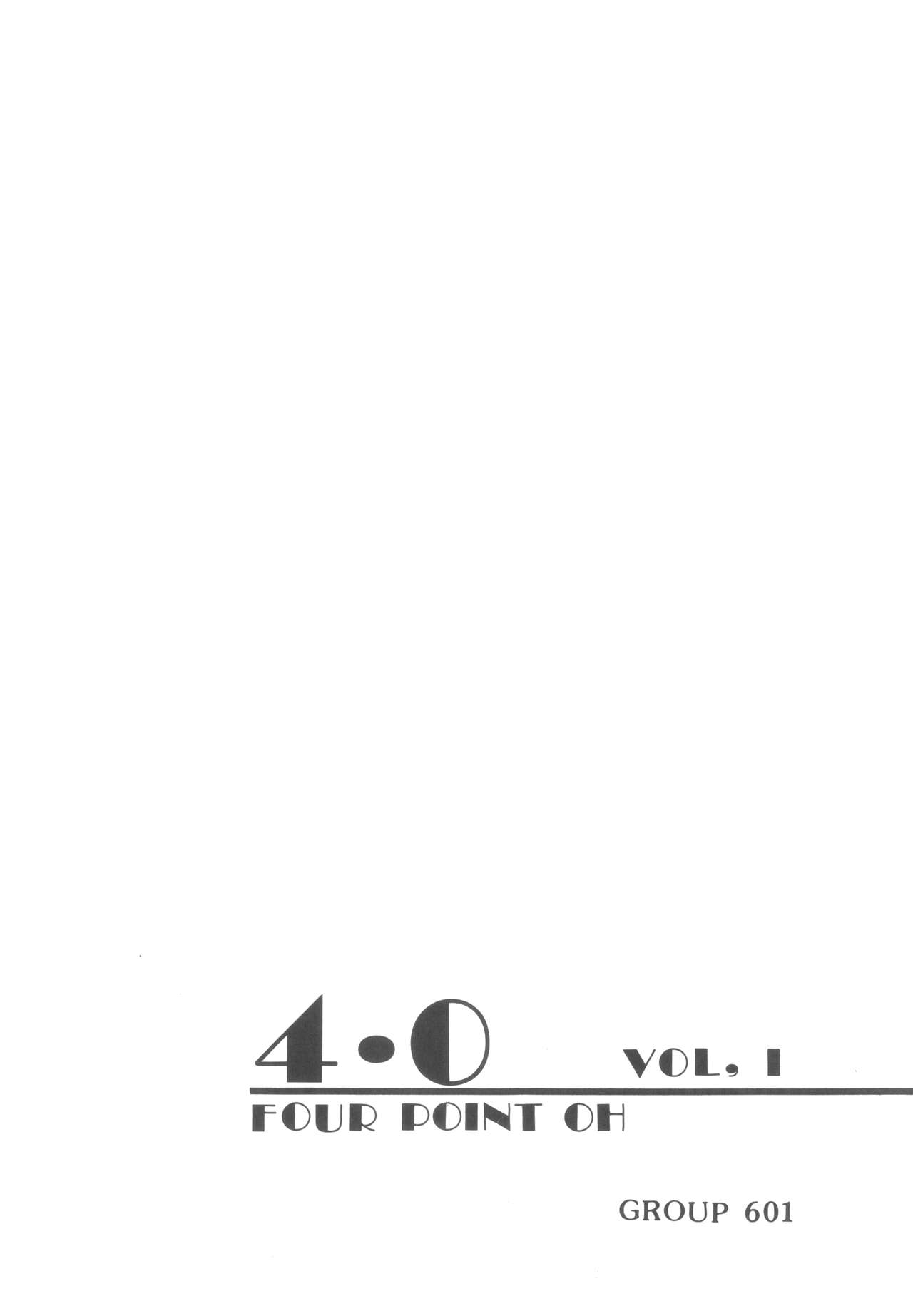 4.0 FOUR POINT OH VOL, 1 page 3 full