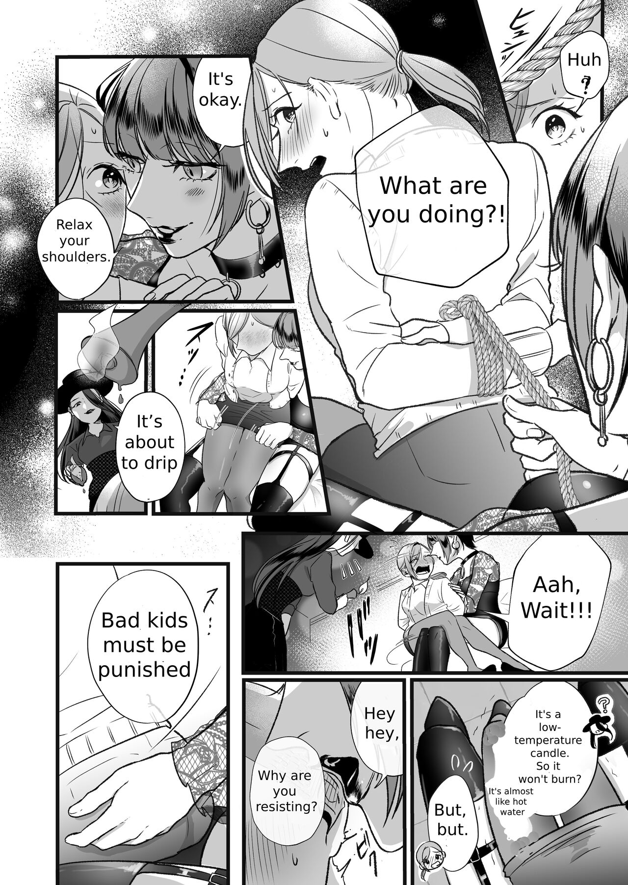 A story about a tired woman being beaten by an erotic woman. page 11 full