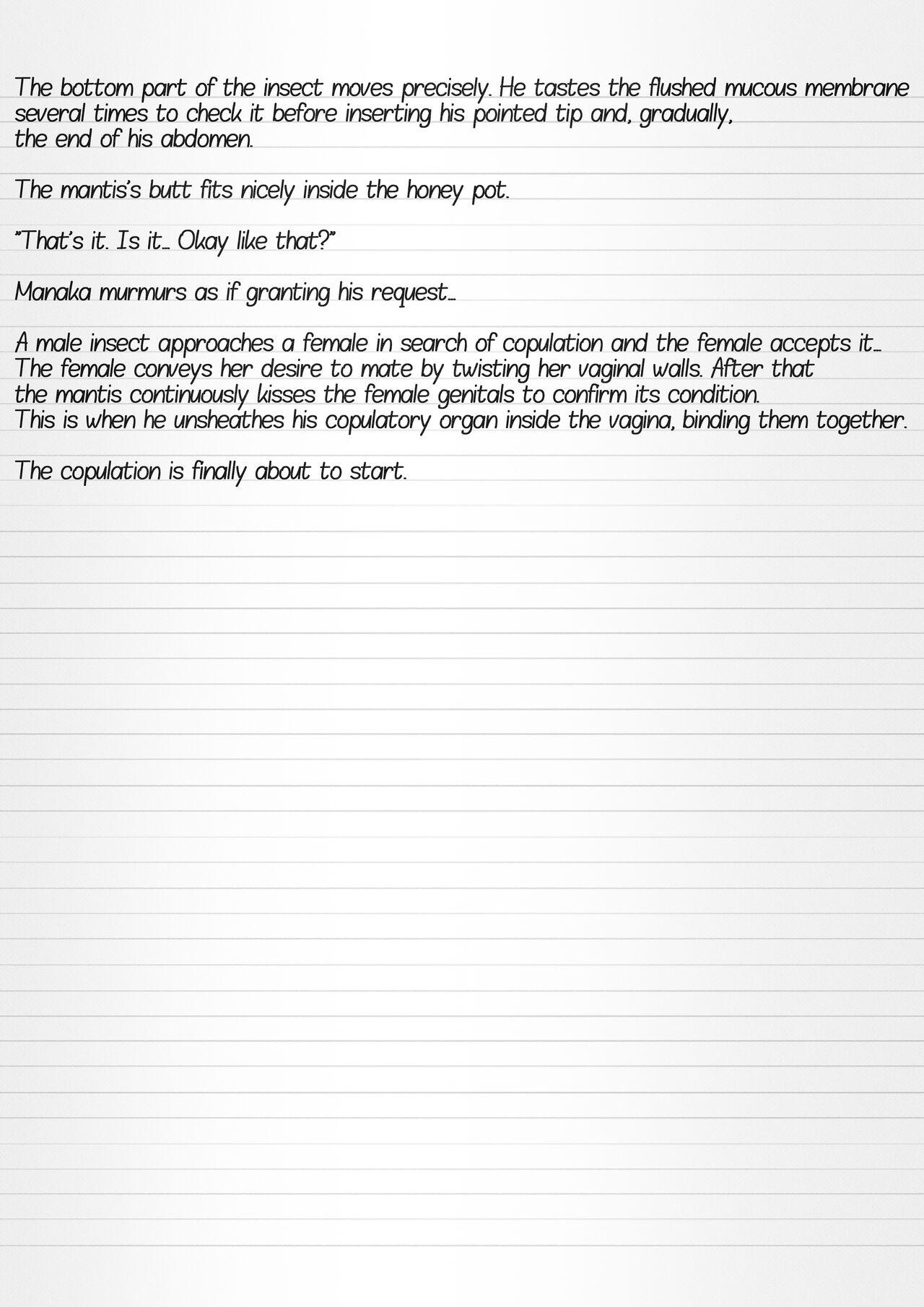 Misuke's Short Stories 11 - Manaka's Insect Game 2 page 11 full