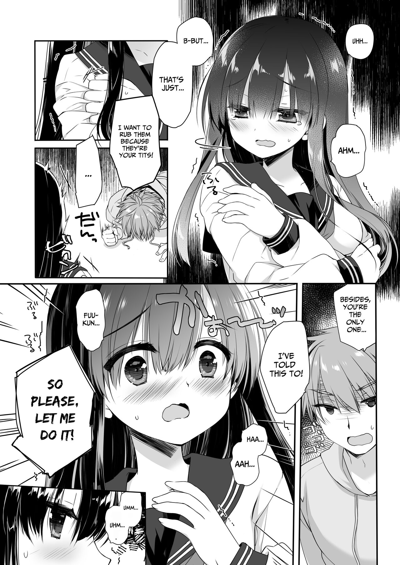 Jimi Bakunyuu Osananajimi no Oppai o 3-Jikan Momi Tsuzuketara Taihen na Koto ni Natta page 12 full