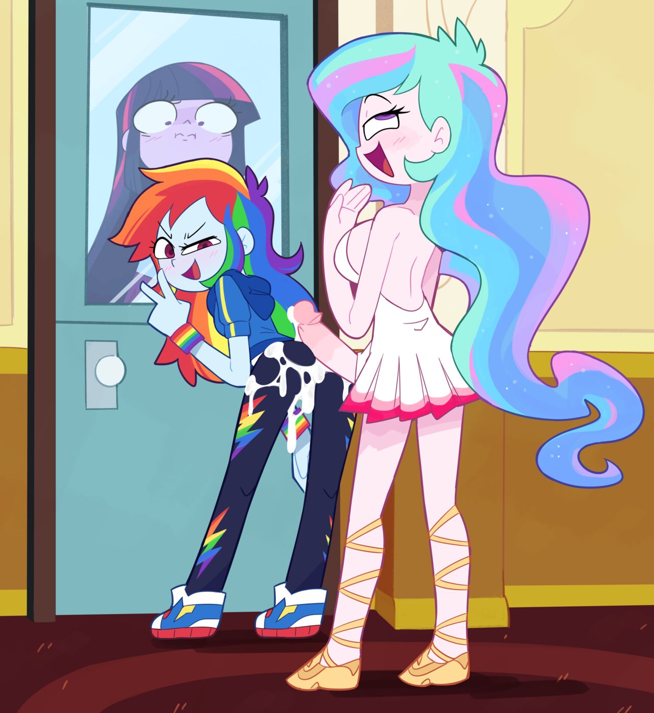 Rainbow Dash x Celestia set page 4 full
