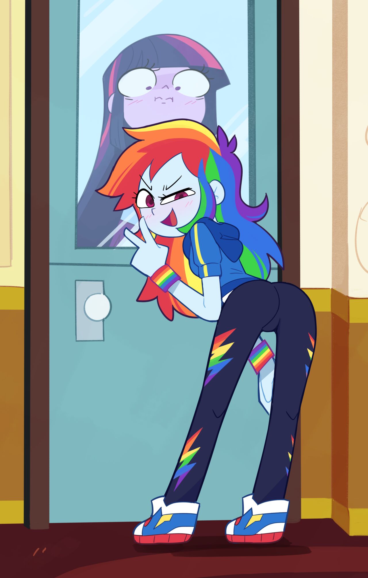 Rainbow Dash x Celestia set page 9 full