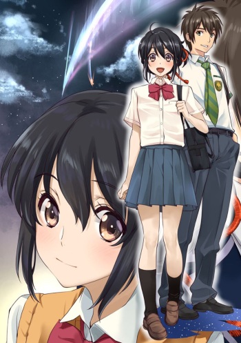 (C91) [Oh!saka Spirits (Ugeppa)] Shooting star (Kimi no Na wa.) [Colorized] cover
