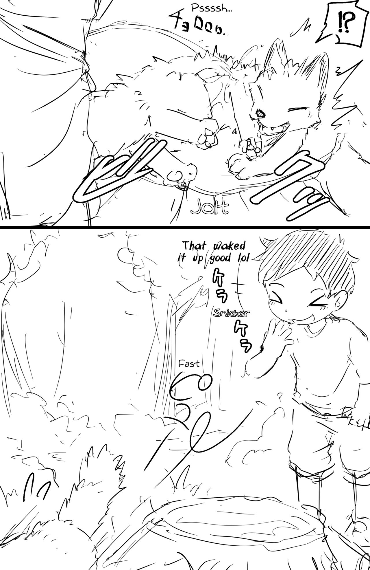 catfox22 / funiyua - A human boy becomes small and gets fucked by a male fox + extras page 3 full
