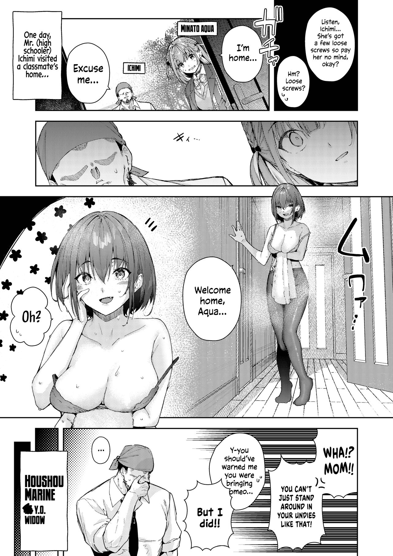 Minato-san Chi no Okaa-san | Minato-san's Mom page 1 full