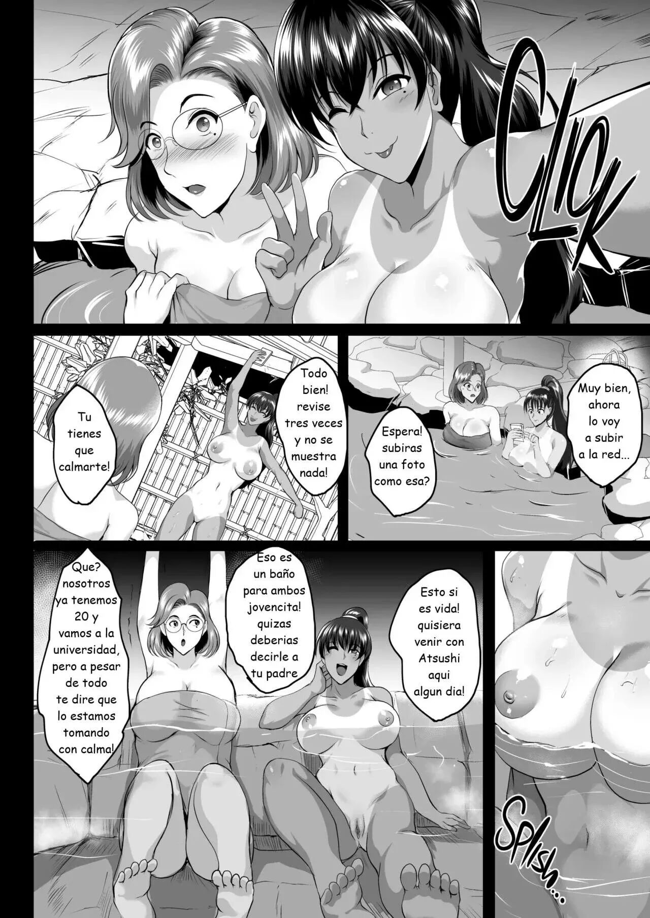 Oyako Onsen Ryokou Choukyou Kiroku + Choukyou Juseizumi Oyako Netorare Kiroku | Diario Adúltero de Madre e Hija page 5 full