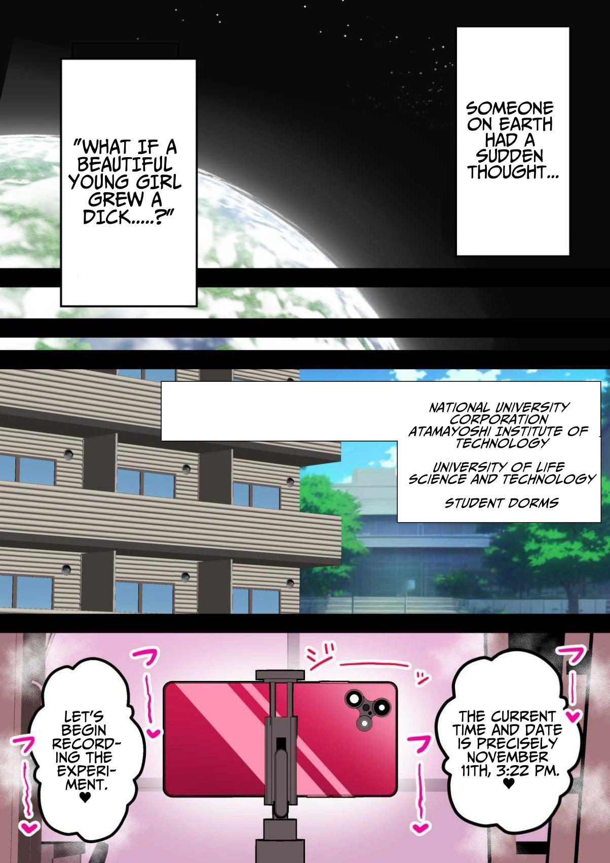 Sanae Tanemaki's "Penis Laboratory" ~ A Story About a Futanari Science Student Who Performs an Aphrodisiac Fueled Sex Experiment on Her Friend's Pussy~ page 2 full