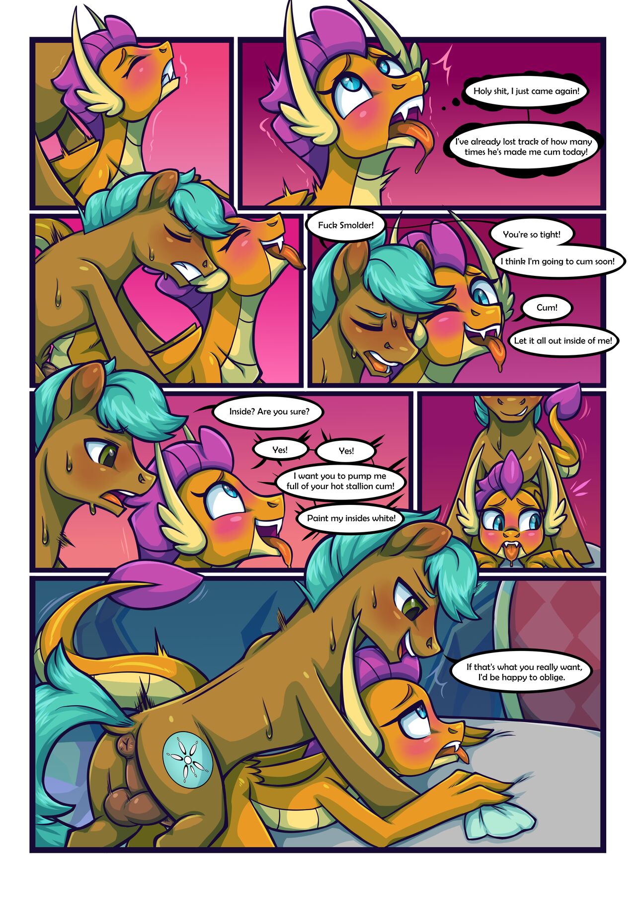 tea party Smolder x OC comic page 11 full