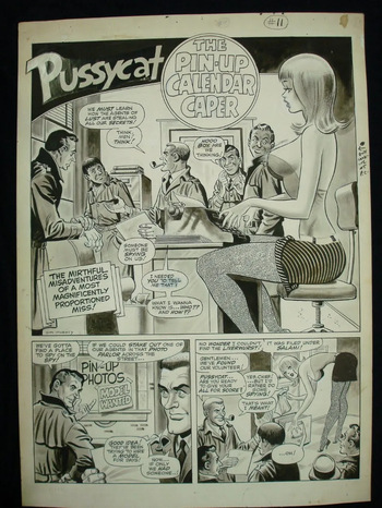 [Jim Mooney, Bill Ward] Pussycat - The Pin-Up Calendar Caper [English] cover