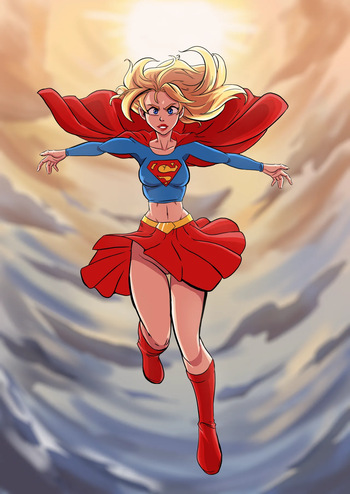 [Wacum] Supergirl gets trained (JLA) cover