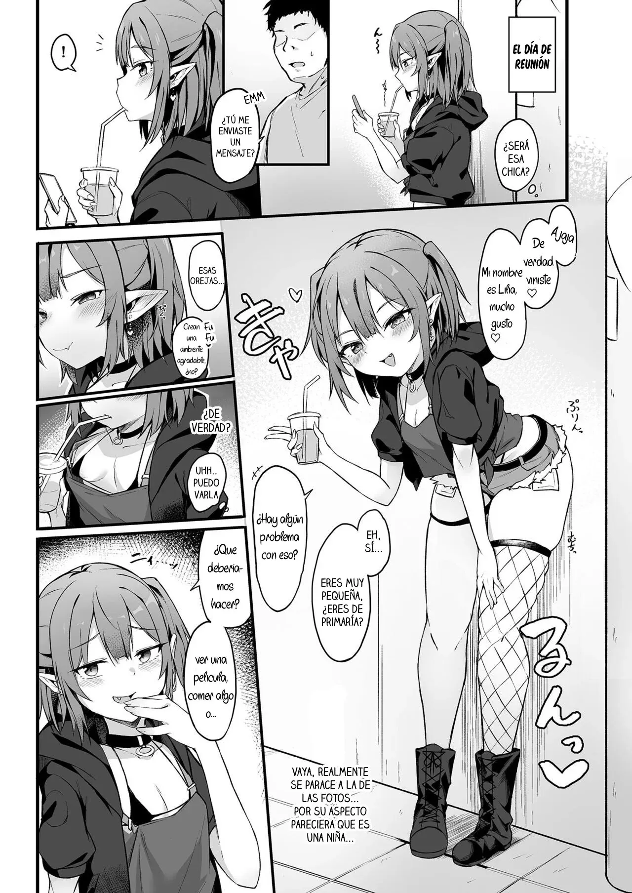 Mesugaki Succubus ga Oji-san ni Wakaraserareru Hanashi | Una Historia Sobre una Súcubo a quien un Viejo le Enseña una Leccion page 5 full