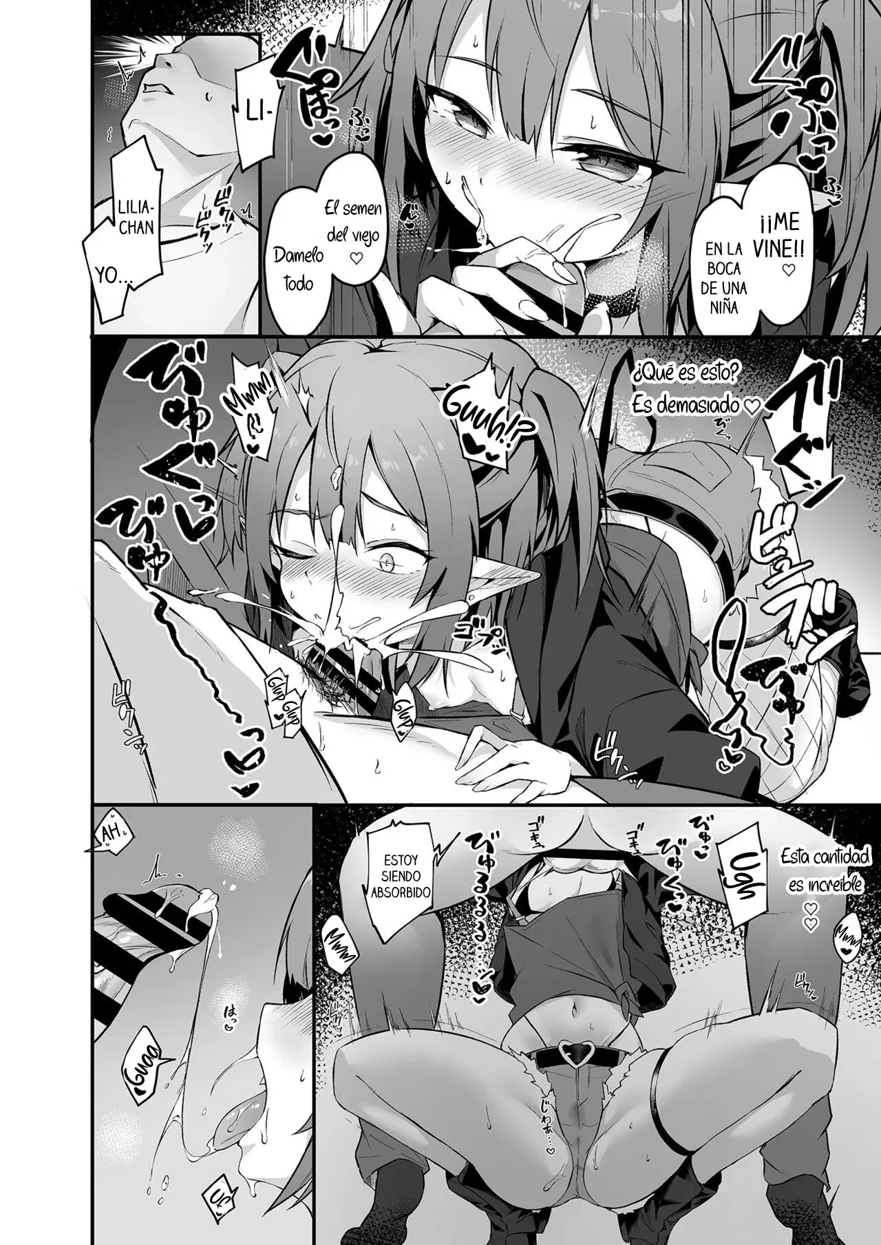 Mesugaki Succubus ga Oji-san ni Wakaraserareru Hanashi | Una Historia Sobre una Súcubo a quien un Viejo le Enseña una Leccion page 8 full