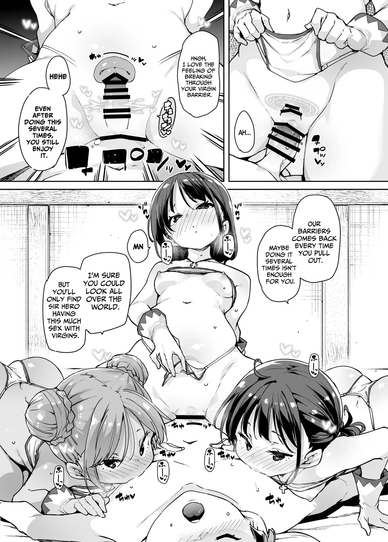 Do H Shiro Mahoutsukai Sannin Tsurete Tabi Ga Shitai - Three Ecchi Healer With Me | I Want To Adventure With Three Hentai White Mages!! page 12 full