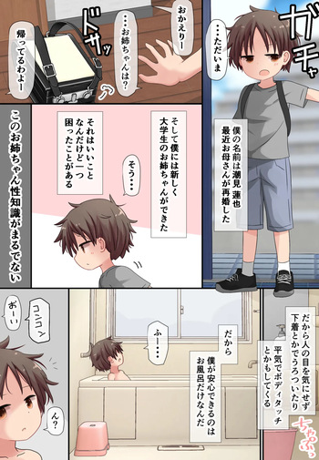 [Hanbun Kyojaku] Muchi Onee-san to Shishunki no Shounen cover