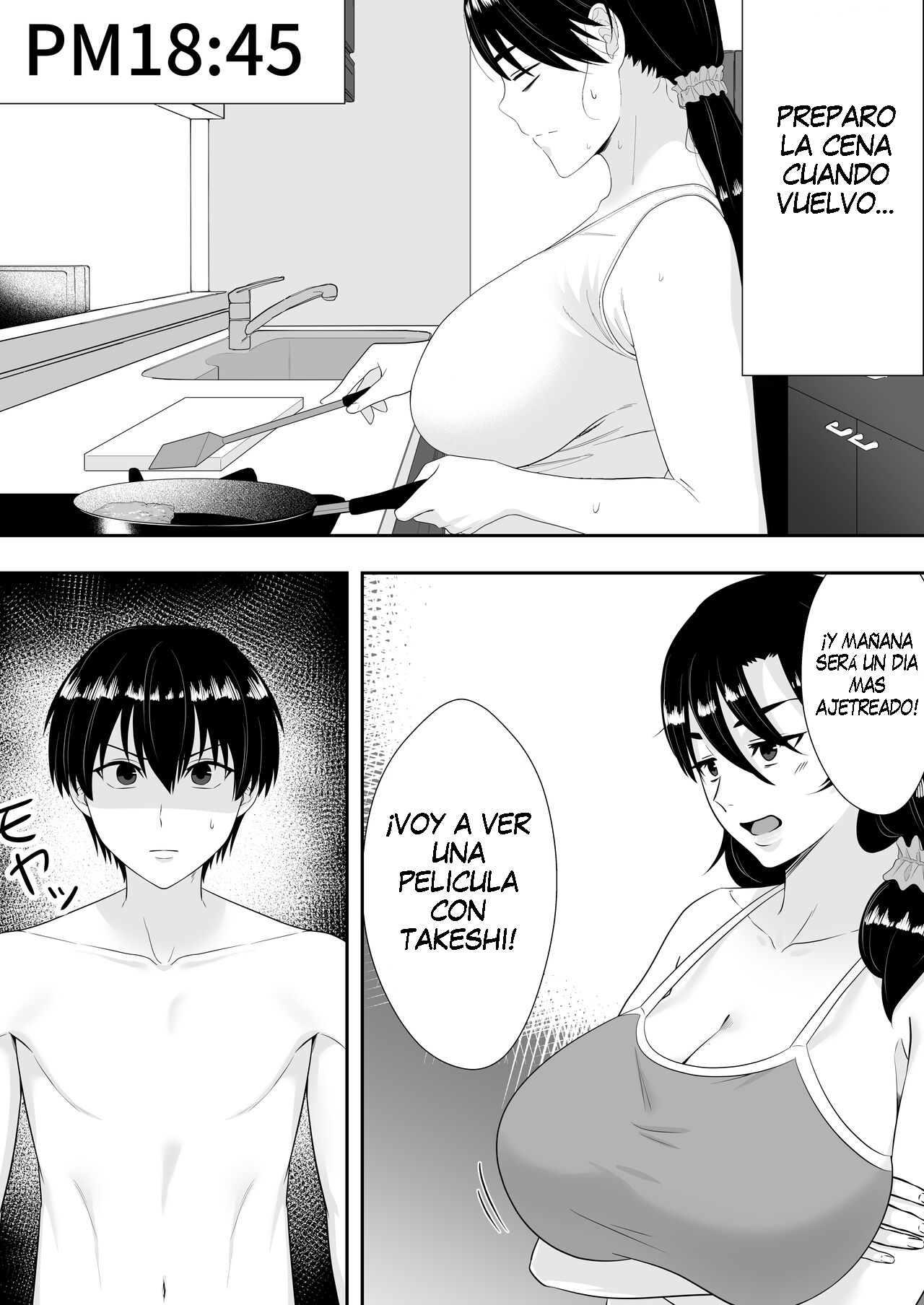 Kimottama Kaa-chan 2 ~Genki Mama wa Boku no Iinari Onaho~ | Una Vigorosa Madre 2 ~Mi Segunda Madre es mi Novia~ page 11 full
