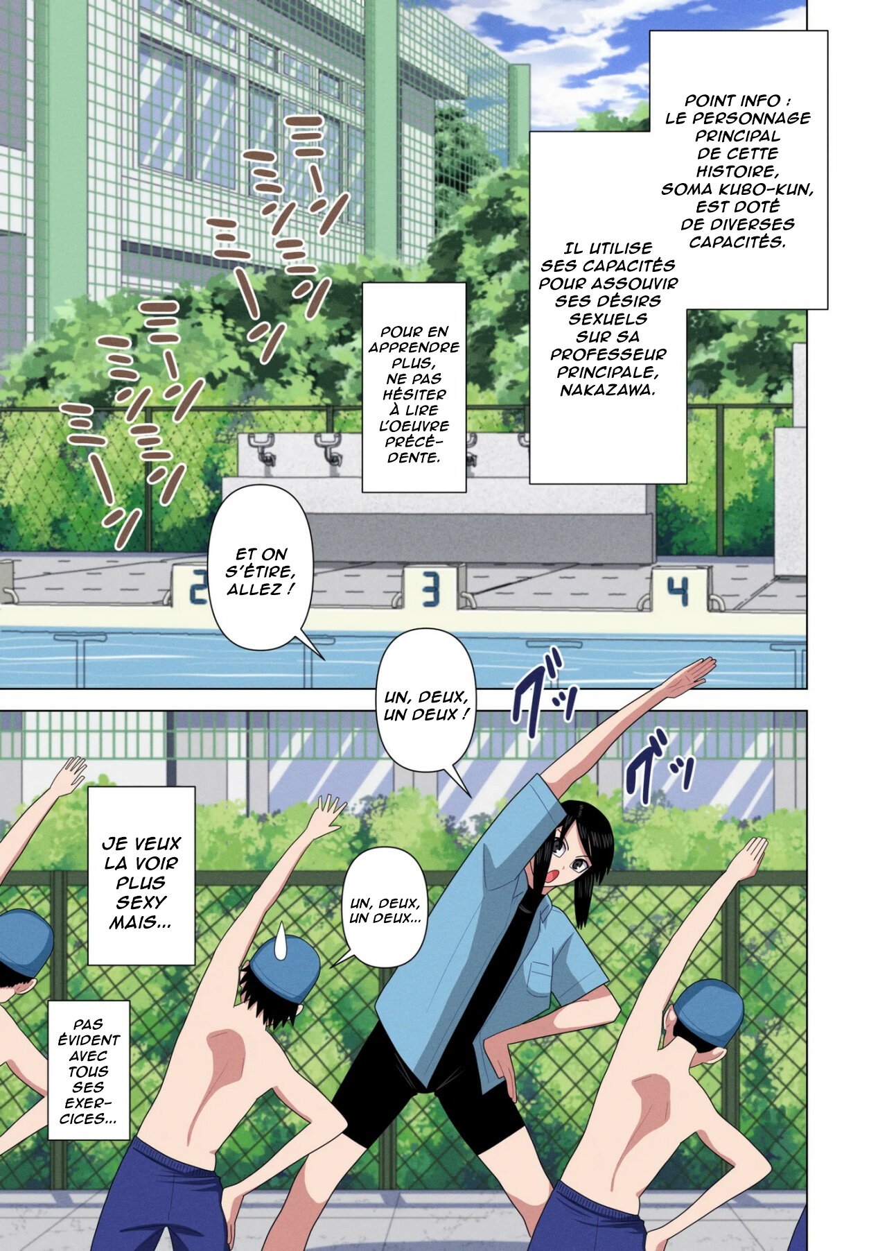 Jikan Teishi to Saimin to Toumei Ningen de Mizugi no Tannin no Sensei wo Pool no Jugyo Chu ni Okashi Makuru page 7 full