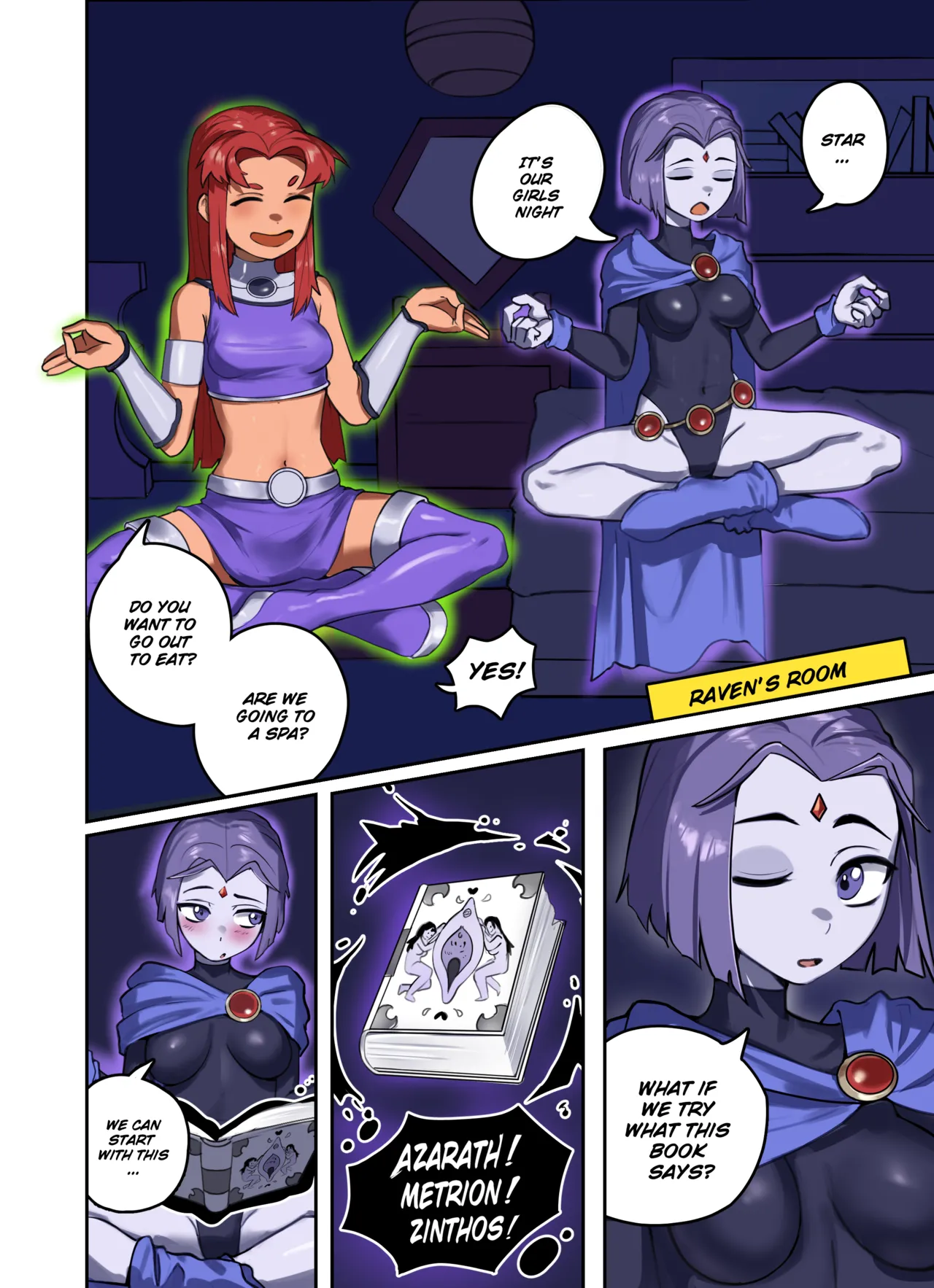 Raven x Starfire page 3 full