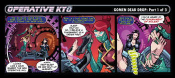 Bandito - OPERATIVE KYU - 3 Panel Comic cover