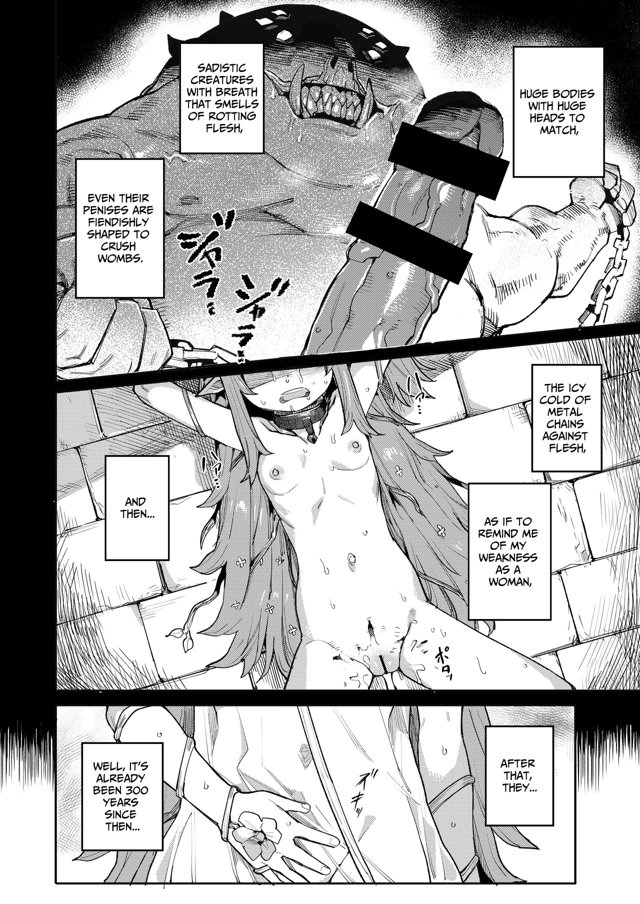 Seirei Rougoku Nyehiru ~Choukyou Zumi no Osanai Shikyuu ni Kizamareru Koufuku Bunsho~ | NIEHL in the Prison of Seminal Servitude ~declaration of surrender engraved in the womb~ page 3 full