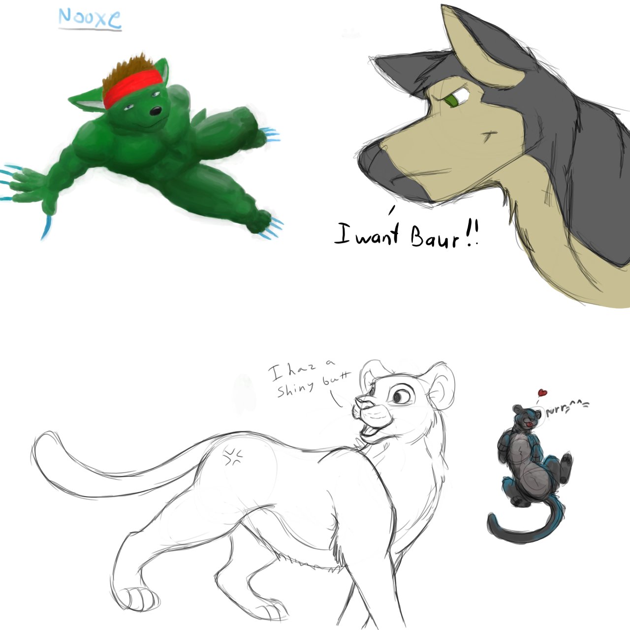 Artist Longblueclaw collection Sketches page 11 full