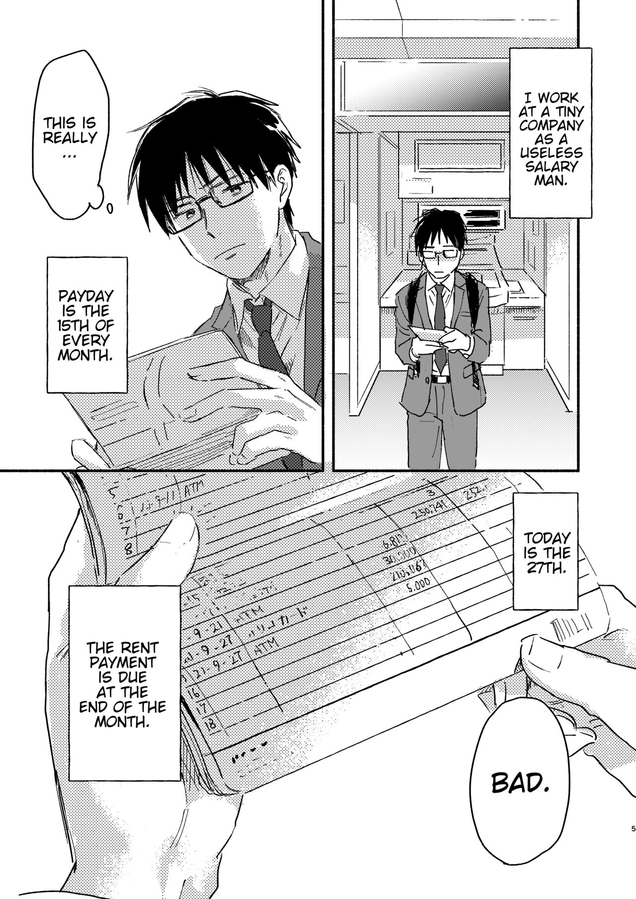 Nonke Ryman ni Sharei o Chiratsukasete xx Shite Moratta | Having Sex With the Straight Salaryman by Dangling a Reward for Him page 5 full