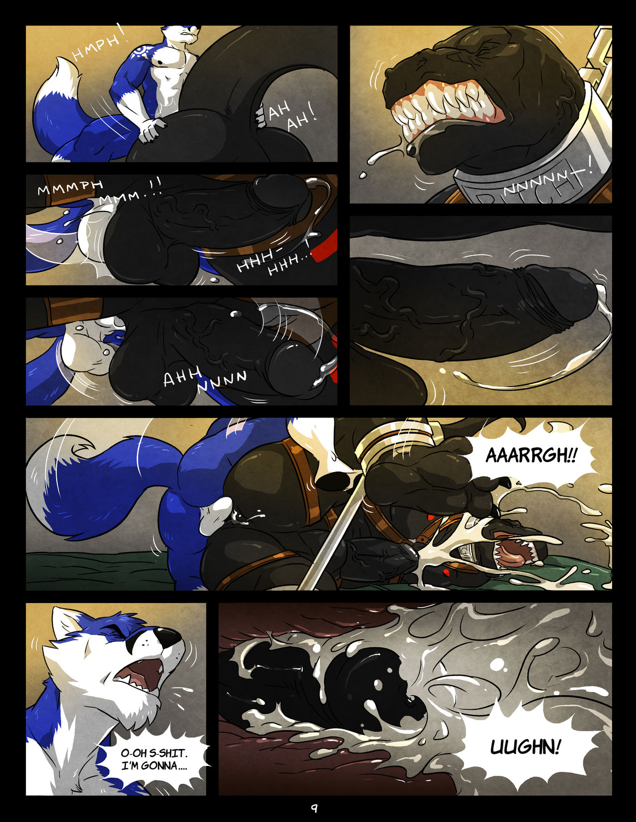 Black & Blue I to III +  Burning Passion page 9 full