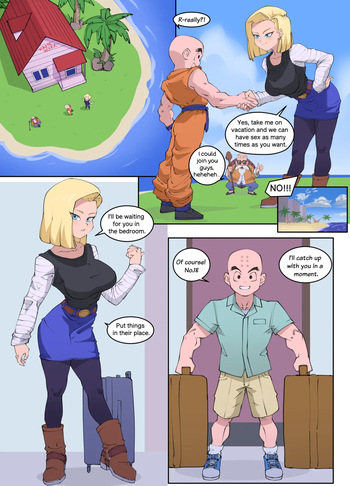 [Libixus] Android 18 x  Krillin (Dragon Ball Z) cover